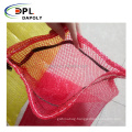 Cheap red yellow color custom plastic mesh netting bags for fruit vegetables garlic packaging mesh net bag